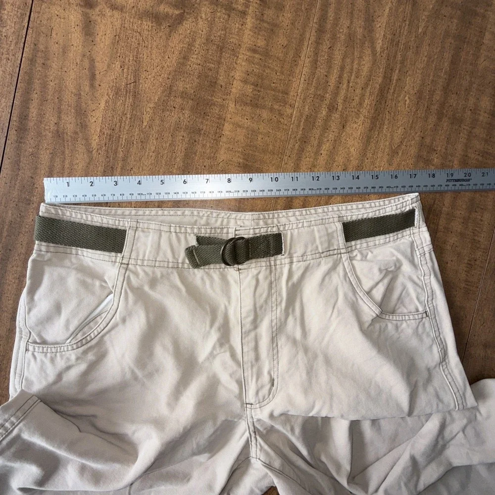 Ruff Hewn Men's Belted Cargo Pants Cotton Beige Size 34x34‎